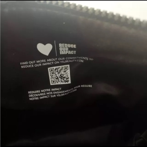 Yves Saint Laurent Black Makeup Bag Pouch NEW - Picture 6 of 9